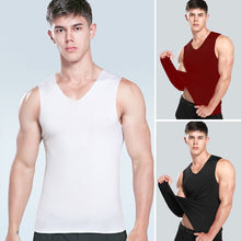 Load image into Gallery viewer, Ice Vest Fitness Bucket Wide Shoulder Running Sports Trackless Quick Drying Men's Vest
