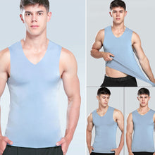 Load image into Gallery viewer, Ice Vest Fitness Bucket Wide Shoulder Running Sports Trackless Quick Drying Men's Vest

