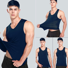Load image into Gallery viewer, Ice Vest Fitness Bucket Wide Shoulder Running Sports Trackless Quick Drying Men's Vest
