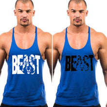 Load image into Gallery viewer, Men's Fitness Tank Top Sports Sweat-absorbing Beast Thin Belt Cotton Men's Tank Top

