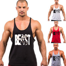 Load image into Gallery viewer, Men's Fitness Tank Top Sports Sweat-absorbing Beast Thin Belt Cotton Men's Tank Top
