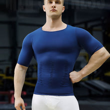 Load image into Gallery viewer, Men's Body Shaping T-shirt Fitness Sports Plastic Sweetheart Tank Top Sleeveless Breathable T-shirt
