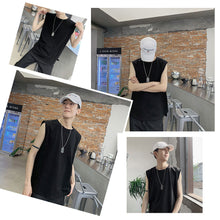 Load image into Gallery viewer, Solid Color Sleeveless T-shirt Vest Men's Casual Sports Camisole Versatile T-shirt Base Shirt
