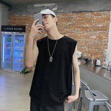 Load image into Gallery viewer, Solid Color Sleeveless T-shirt Vest Men's Casual Sports Camisole Versatile T-shirt Base Shirt
