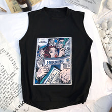 Load image into Gallery viewer, Men's T-shirt Couple Casual Loose Trendy Shoulder Sleeveless T-shirt Fashion Summer T-shirt
