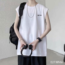 Load image into Gallery viewer, Sleeveless T-shirt Men's Fashion Men's Loose Versatile Sweatshirt Large Tank Top Men Vest
