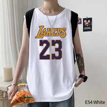 Load image into Gallery viewer, Sleeveless T-shirt Men's Fashion Men's Loose Versatile Sweatshirt Large Tank Top Men Vest
