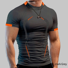 Load image into Gallery viewer, Summer Men's Fitness Sports T-shirt Breathable Short Sleeve Tight Quick Drying T-shirt Men's Sports Fashion T-shirt
