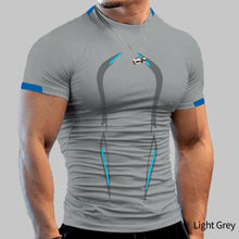 Load image into Gallery viewer, Summer Men's Fitness Sports T-shirt Breathable Short Sleeve Tight Quick Drying T-shirt Men's Sports Fashion T-shirt
