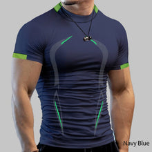 Load image into Gallery viewer, Summer Men's Fitness Sports T-shirt Breathable Short Sleeve Tight Quick Drying T-shirt Men's Sports Fashion T-shirt
