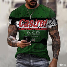 Load image into Gallery viewer, Men's 3D T-shirt Casual Round Neck Men's T-shirt Printing Slim Fit Short Sleeve Pullover Top T-shirt
