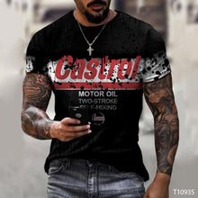 Load image into Gallery viewer, Men's 3D T-shirt Casual Round Neck Men's T-shirt Printing Slim Fit Short Sleeve Pullover Top T-shirt
