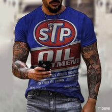 Load image into Gallery viewer, Men's 3D T-shirt Casual Round Neck Men's T-shirt Printing Slim Fit Short Sleeve Pullover Top T-shirt
