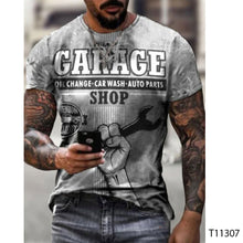 Load image into Gallery viewer, Men's 3D T-shirt Casual Round Neck Men's T-shirt Printing Slim Fit Short Sleeve Pullover Top T-shirt
