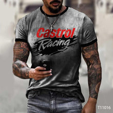 Load image into Gallery viewer, Men's 3D T-shirt Casual Round Neck Men's T-shirt Printing Slim Fit Short Sleeve Pullover Top T-shirt
