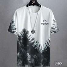 Load image into Gallery viewer, Men's Short Sleeve T-shirt Fashion Ice Silk Summer Gradient Sports Breathable T-shirt Casual Men's Top
