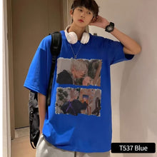 Load image into Gallery viewer, Loose Casual T-shirt Men's Summer Top Short Sleeved T-shirt Fashion Men's T-shirt
