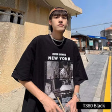 Load image into Gallery viewer, Loose Casual T-shirt Men's Summer Top Short Sleeved T-shirt Fashion Men's T-shirt
