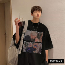 Load image into Gallery viewer, Loose Casual T-shirt Men's Summer Top Short Sleeved T-shirt Fashion Men's T-shirt
