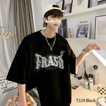 Load image into Gallery viewer, Loose Casual T-shirt Men's Summer Top Short Sleeved T-shirt Fashion Men's T-shirt
