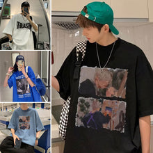 Load image into Gallery viewer, Loose Casual T-shirt Men's Summer Top Short Sleeved T-shirt Fashion Men's T-shirt
