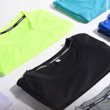 Load image into Gallery viewer, Men's Summer Sports T-shirt Ice Silk Loose Quick Drying Fitness Half Sleeve Large Top Casual Cool Breathable Short Sleeve
