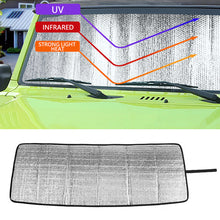 Load image into Gallery viewer, 122cm x 45cm Car Front Windshield Sunshade Cover Sun Visor Car Interior Accessories For Suzuki Jimny JB64 JB74 JB64W JB74W 2019
