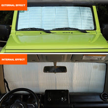 Load image into Gallery viewer, 122cm x 45cm Car Front Windshield Sunshade Cover Sun Visor Car Interior Accessories For Suzuki Jimny JB64 JB74 JB64W JB74W 2019
