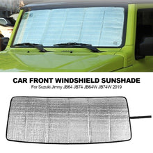 Load image into Gallery viewer, 122cm x 45cm Car Front Windshield Sunshade Cover Sun Visor Car Interior Accessories For Suzuki Jimny JB64 JB74 JB64W JB74W 2019

