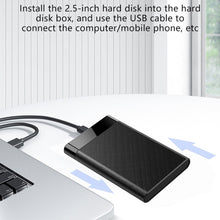 Load image into Gallery viewer, Tool Free Mobile Hard Disk Box 2.5 inch USB 3.0 Notebook Mechanical Solid State Sata Mobile Hard Disk Box 3.0
