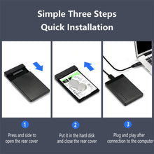 Load image into Gallery viewer, HDD Case 2.5 SATA to USB 3.0 Adapter Hard Drive Enclosure for SSD Disk HDD Box Type C 3.1 Case HD External HDD Enclosure
