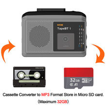 Load image into Gallery viewer, Ezcap Original Tape Walkman Cassette Player AM/FM Radio Record,Cassette To MP3 Converter To Micro SD Card Audio Capture Card Box

