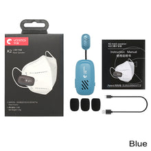 Load image into Gallery viewer, Wireless Lavalier Lapel Mask Microphone Raised Voices Bluetooth Speaker Portable Mini 400mAh 5 Hours Lavalier MIC

