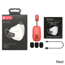 Load image into Gallery viewer, Wireless Lavalier Lapel Mask Microphone Raised Voices Bluetooth Speaker Portable Mini 400mAh 5 Hours Lavalier MIC
