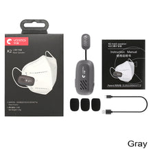 Load image into Gallery viewer, Wireless Lavalier Lapel Mask Microphone Raised Voices Bluetooth Speaker Portable Mini 400mAh 5 Hours Lavalier MIC
