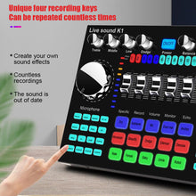 Load image into Gallery viewer, K1 Sound Card Internet Celebrity Live Broadcast Special Sound Equipment Song Mobile Universal Microphone K1 Aud Set Computer
