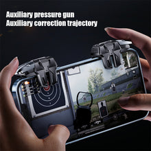 Load image into Gallery viewer, Black Mobile Controller For Gamers Game Controller Convenient Non-slip Mobile Gaming Trigger For Pubg Alloy Key Shooter Portable
