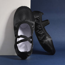 Load image into Gallery viewer, Women's Dance Shoes Girl's Satin Canvas Soft Bottoming Latin Dance Ballet Dance Shoes Dancer Yoga Gym Equipment
