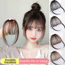 Load image into Gallery viewer, Fake Air Bangs Hair Styling Tools Hair Clip-In Extension Synthetic Hair Fake Fringe Natural False Hairpiece Women Clip In Bangs
