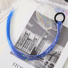 Load image into Gallery viewer, 1Pc Colorful Headband Girls Hair Ring Wigs Twist Braid Rope Rubber Band Hair Accessories Kids Wig
