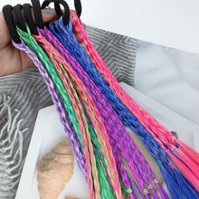 Load image into Gallery viewer, 1Pc Colorful Headband Girls Hair Ring Wigs Twist Braid Rope Rubber Band Hair Accessories Kids Wig
