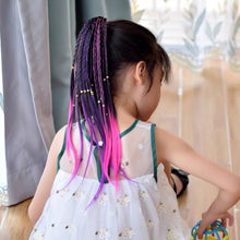 Load image into Gallery viewer, 1Pc Colorful Headband Girls Hair Ring Wigs Twist Braid Rope Rubber Band Hair Accessories Kids Wig
