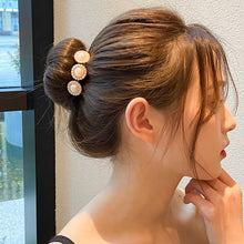 Load image into Gallery viewer, 1Pc Women Elegant Bud Chiffon Flower Bun Maker Maruko Hairstyle Making Long Tool Sweet Hair Braide Rope Hairbands Accessories
