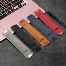 Load image into Gallery viewer, 1Pc Retro Style Pen Sleeve Notebook Rubber Band Pencil Bag PU Leather Pen Holder Case Protective Cover Student School Supplies
