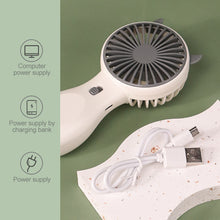 Load image into Gallery viewer, Handheld Mini Fan Portable Night Light Pocket Fan USB Charging Fan 2 Speeds Adujustable Summer Cooling Fan for Home Outdoor
