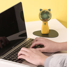 Load image into Gallery viewer, Handheld Mini Fan Portable Night Light Pocket Fan USB Charging Fan 2 Speeds Adujustable Summer Cooling Fan for Home Outdoor
