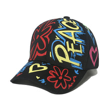 Load image into Gallery viewer, Adjustable Fashion Letter Baseball Cap Graffiti Sun Hip Hop Cap Visor Spring Hat For Women Men Cap
