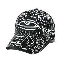 Load image into Gallery viewer, Adjustable Fashion Letter Baseball Cap Graffiti Sun Hip Hop Cap Visor Spring Hat For Women Men Cap
