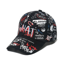 Load image into Gallery viewer, Adjustable Fashion Letter Baseball Cap Graffiti Sun Hip Hop Cap Visor Spring Hat For Women Men Cap
