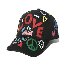Load image into Gallery viewer, Adjustable Fashion Letter Baseball Cap Graffiti Sun Hip Hop Cap Visor Spring Hat For Women Men Cap
